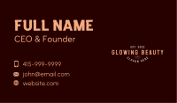 Graphic Brand Wordmark  Business Card