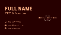 Graphic Brand Wordmark  Business Card