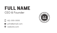 Black Organization Letter  Business Card