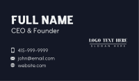 Elegant Simple Wordmark Business Card