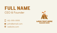 Orange Volcano Coffee Business Card