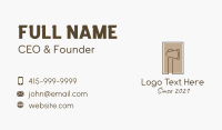 Wooden Lumberjack  Axe Business Card Image Preview