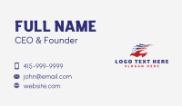 Patriotic American Eagle  Business Card Design