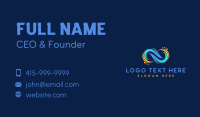 Fintech Creative Loop Business Card Design