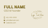 Nature Floral Business Business Card