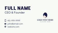 Female Fashion Hair Business Card