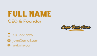 Trendy Business Card example 3