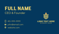 Knight Shield Helmet Business Card