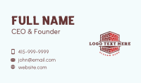 Mason Brick Construction Business Card