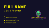 Scary Zombie Gaming Business Card