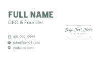 Border Business Card example 2