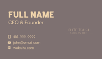 Luxury Fashion Brand Wordmark Business Card Image Preview