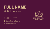 Luxury Regal Event Business Card
