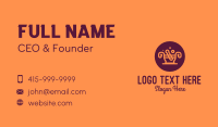 Orange Mortar & Pestle Business Card