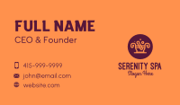 Orange Mortar & Pestle Business Card