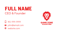 Red Lion Head Business Card