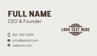 Saw Blade Woodworking Business Card