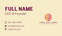 Wave Abstract Sphere Business Card