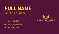 Wreath Shield Hotel Business Card