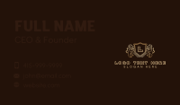 Luxury Lion Shield Business Card