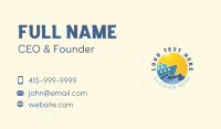Sunny Cruise Vacation Travel Business Card