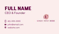 Beauty Boho Lettermark Business Card Design