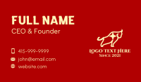Yellow Star Bull  Business Card Design