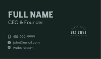 Gothic Brand Wordmark Business Card