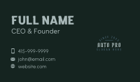 Gothic Brand Wordmark Business Card