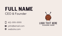 Yarn Ball String  Business Card Design