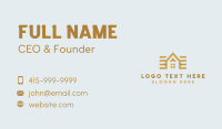 Golden House Roof Business Card