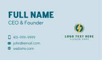 Electrical Bolt Electricity Business Card