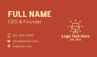 Lampshade Business Card example 4