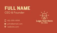 Desk Lamp Fixture  Business Card