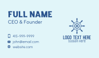 Blue Web Snowflake Business Card
