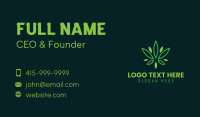 Cannabis Plant Oil Business Card Design