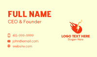 Fiery Business Card example 3