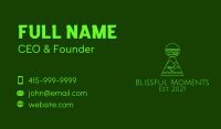 Neon Green Chicken Burger  Business Card Image Preview