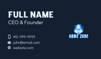 Blue Devil Video Game Business Card Image Preview