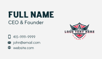 Shield Star Wing Business Card