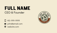Globe Continent Geography Business Card