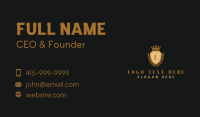 Crown Shield Wreath Academy Business Card