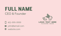 Green Leaf Bunny Business Card