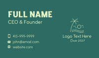 Beach Resort Business Card example 2