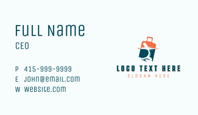 Luggage Travel Tourist Business Card