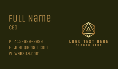 Deluxe Geometric Hexagon Business Card