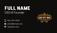 Cafeteria Business Card example 2