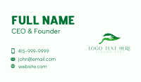 Nature Hand Leaf Business Card Design