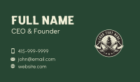 Axe Tree Logging Business Card