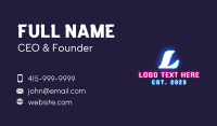 Glowing Business Card example 1